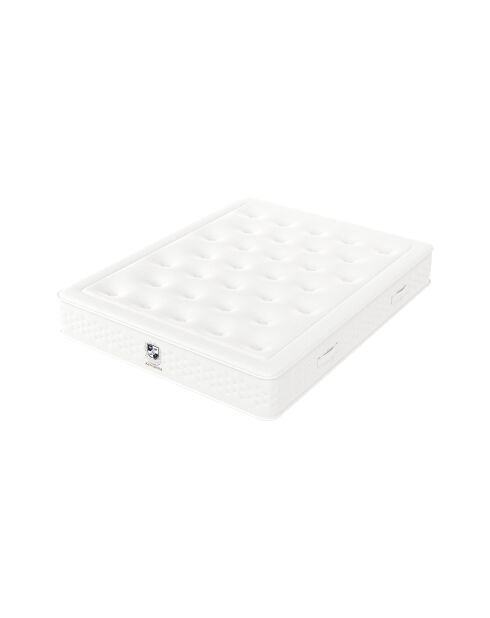 Matelas Kingdom à ressorts ensachés blanc - 160x200x25 cm
