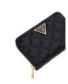 Giully II SLG Mittelgroße Geldbörse mit durchgehendem Reißverschluss, schwarz - 14x9x3 cm
