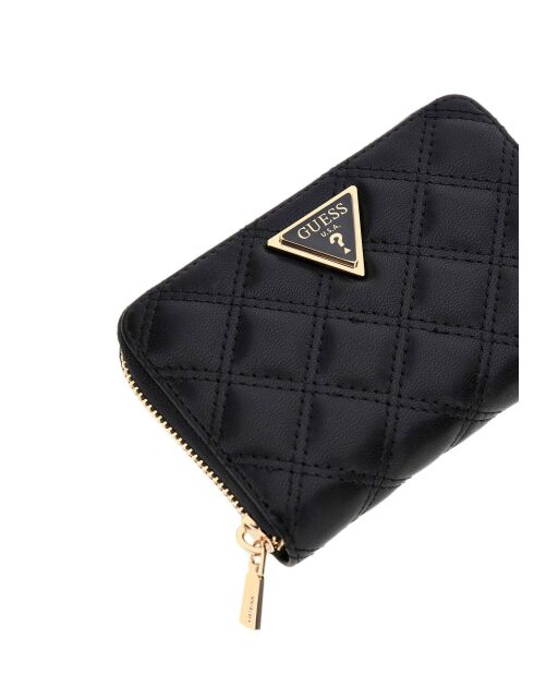 Giully II SLG Mittelgroße Geldbörse mit durchgehendem Reißverschluss, schwarz - 14x9x3 cm