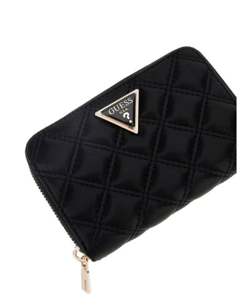 Giully II SLG Mittelgroße Geldbörse mit durchgehendem Reißverschluss, schwarz - 14x9x3 cm