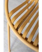 Set van 4 tafelstoelen in polypropyleen en metaal Calypso saffraan - 65x58x78 cm