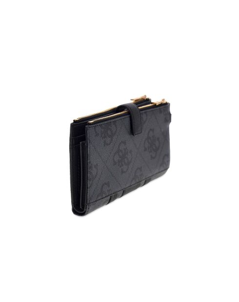 Laurel II SLG Organizer mit doppeltem Reißverschluss und kohlefarbenem Logo — 19x11x2 cm