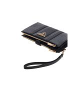 Laurel II SLG Organizer mit doppeltem Reißverschluss und kohlefarbenem Logo — 19x11x2 cm