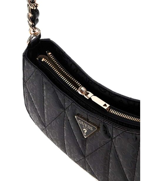 Aldina schoudertas met ritssluiting aan de zwarte bovenkant - 24x16x8 cm