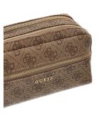 Portefeuille à double fermeture éclair avec logo latte - 20x11x8 cm