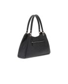 Bolsa tejida Mirema Girlfriend negra, 30-42 x 28 x 12 cm