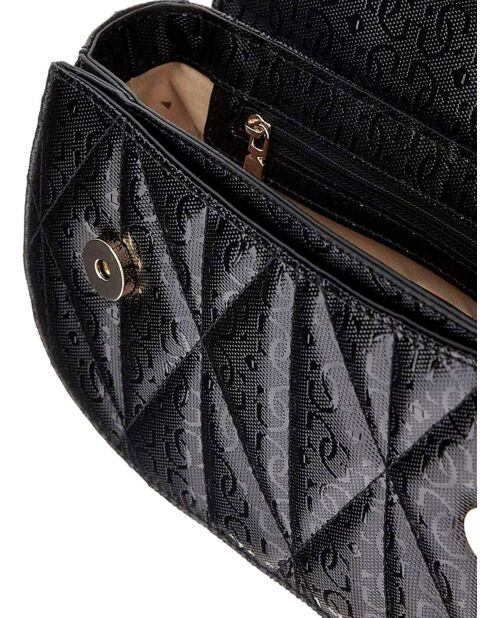 Aldina Top Handle zwarte handtas - 25x13x6 cm