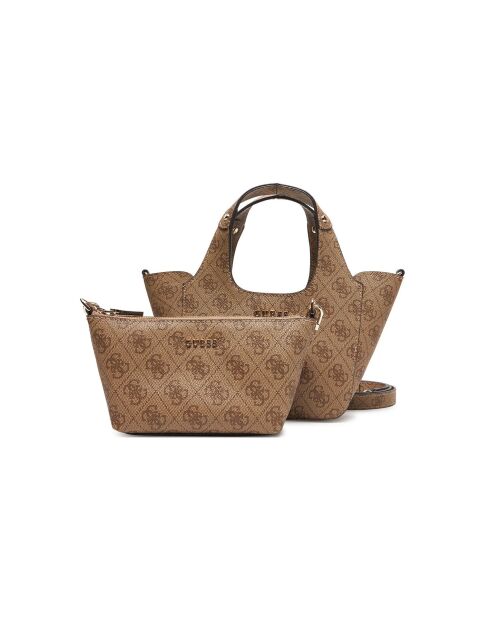 Sac cabas Calista 2 en 1 Mini avec logo latte - 27x17x8 cm