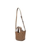 Sac cabas Calista 2 en 1 Mini avec logo latte - 27x17x8 cm