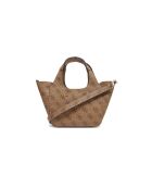 Sac cabas Calista 2 en 1 Mini avec logo latte - 27x17x8 cm