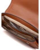 Dea Crossbody Schultertasche in Cognac, 21,5x11,5x7 cm