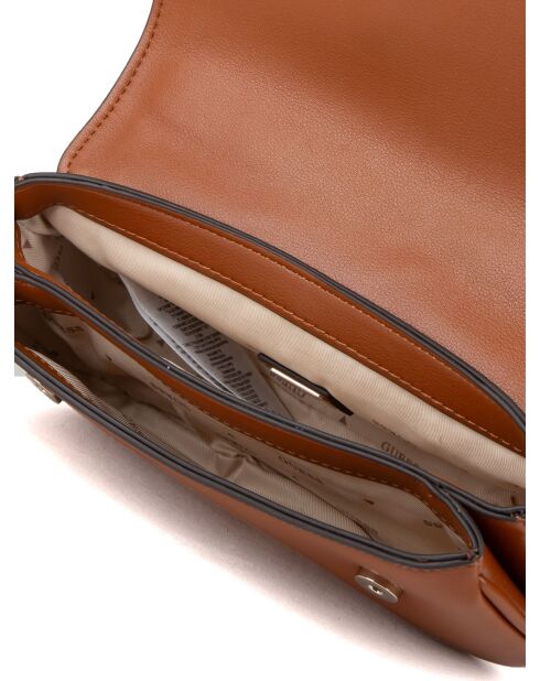 Dea Crossbody Schultertasche in Cognac, 21,5x11,5x7 cm