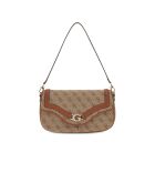 Bandolera Dea con solapa y logo Latte - 29x15x6 cm