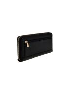 Portefeuille Yesba SLG grand format à fermeture éclair noir - 20.5x10x2.5 cm