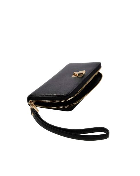 Portefeuille Yesba SLG grand format à fermeture éclair noir - 20.5x10x2.5 cm