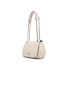 Bolso con solapa convertible Talent Xbody blanco roto - 24x14x9 cm
