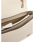 Bolso con solapa convertible Talent Xbody blanco roto - 24x14x9 cm