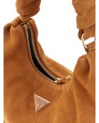 Sac en cuir Isotta Hobo cognac - 21x20x12 cm