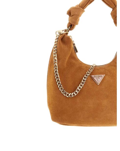 Sac en cuir Isotta Hobo cognac - 21x20x12 cm