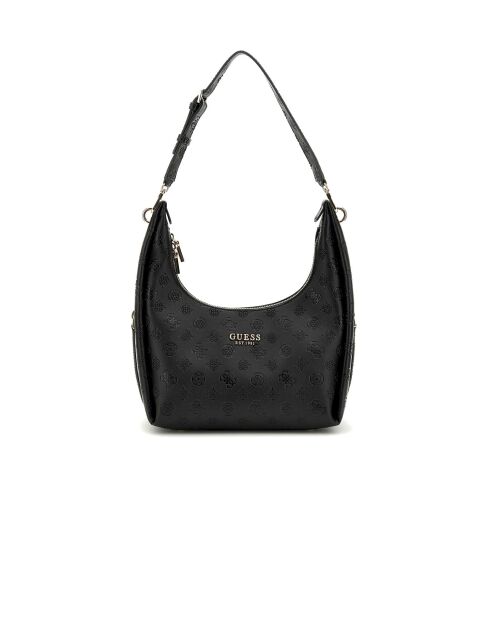 Phoebe Hobo schoudertas met zwart logo - 30x31x15 cm