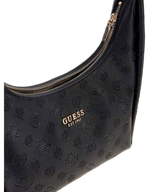 Phoebe Hobo schoudertas met zwart logo - 30x31x15 cm