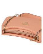 Bandolera Phaedra con cierre superior con cremallera color albaricoque - 31x12,5x7 cm