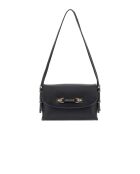 Bandolera Lefia Flap negra - 23x16x5 cm