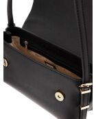 Bandolera Lefia Flap negra - 23x16x5 cm