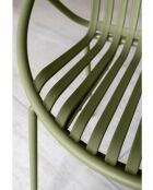Set van 4 groene Calypso tafelstoelen van polypropyleen en metaal - 65x58x78 cm