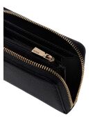 Portefeuille Yesba SLG moyen à fermeture éclair noir - 14x9x2.5 cm