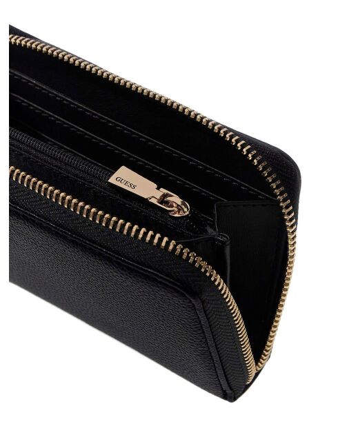 Portefeuille Yesba SLG moyen à fermeture éclair noir - 14x9x2.5 cm