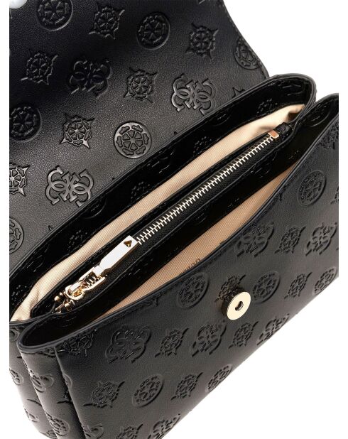 Tisha handtas met handgreep aan de bovenkant en zwart logo - 24x16,5x7 cm