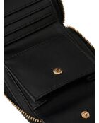 Portefeuille Paisleigh SLG petit format à fermeture éclair noir - 11x9.5x1.5 cm