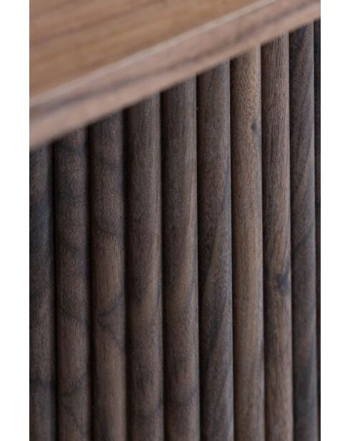 Mesa extensible efecto madera Sierra color nogal - 180/220x120x75 cm