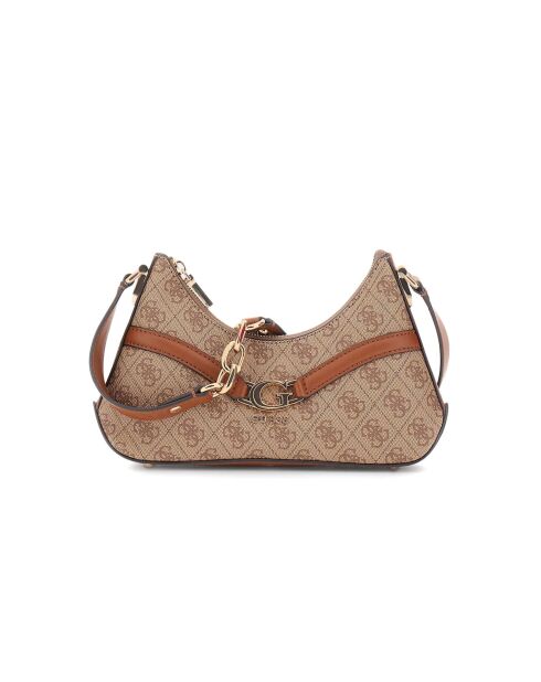 Dea Schultertasche mit Reißverschluss und Latte-Logo - 28x16,5x6 cm