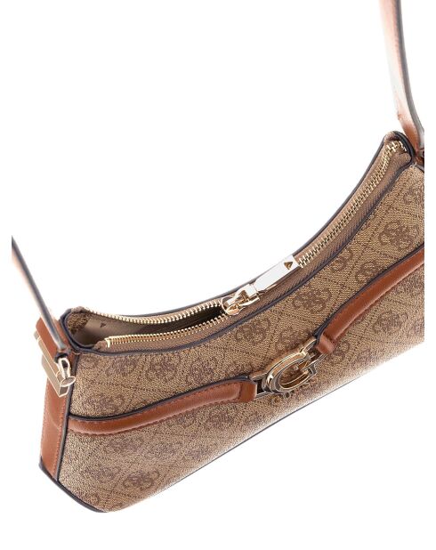 Dea Schultertasche mit Reißverschluss und Latte-Logo - 28x16,5x6 cm