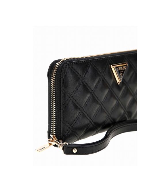 Giully II SLG große Geldbörse mit durchgehendem Reißverschluss schwarz - 21x10x2 cm