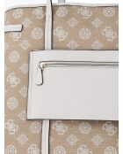 Beyza Tragetasche mit weißem Logo - 40 x 34 x 19,5 cm