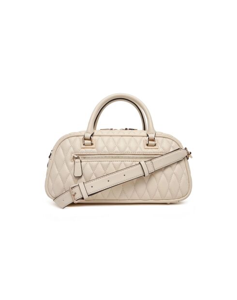 Valla beige handtas met handgreep aan de bovenkant - 30x14x7 cm