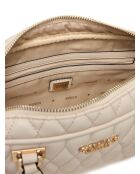 Valla beigefarbene Henkeltasche - 30x14x7 cm