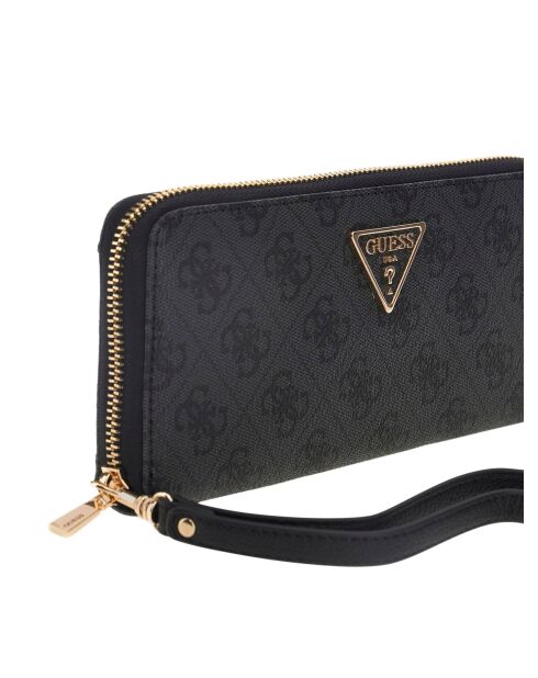 Laurel II SLG Große Geldbörse mit Reißverschluss und anthrazitfarbenem Logo — 21x10x2 cm