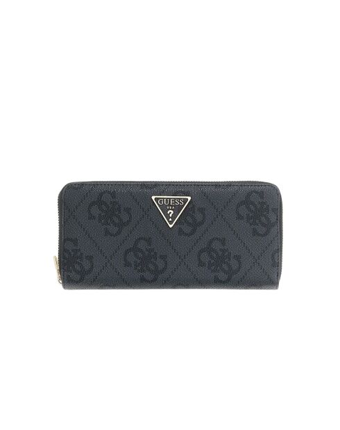 Laurel II SLG Große Geldbörse mit Reißverschluss und anthrazitfarbenem Logo — 20x10x2,5 cm