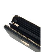 Laurel II SLG Große Geldbörse mit Reißverschluss und anthrazitfarbenem Logo — 20x10x2,5 cm