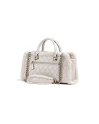 Cremefarbene Cristi Schultertasche - 34x17x8 cm