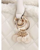 Cremefarbene Cristi Schultertasche - 34x17x8 cm