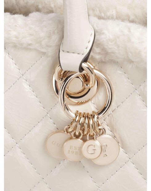 Cremefarbene Cristi Schultertasche - 34x17x8 cm