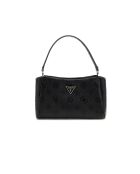 Bandolera Tisha con logo negro - 14x24x7 cm