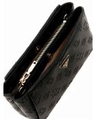 Bandolera Tisha con logo negro - 14x24x7 cm