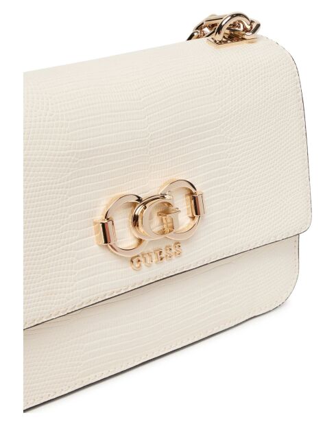 Salinge schoudertas met klep gebroken wit - 22x13x7 cm