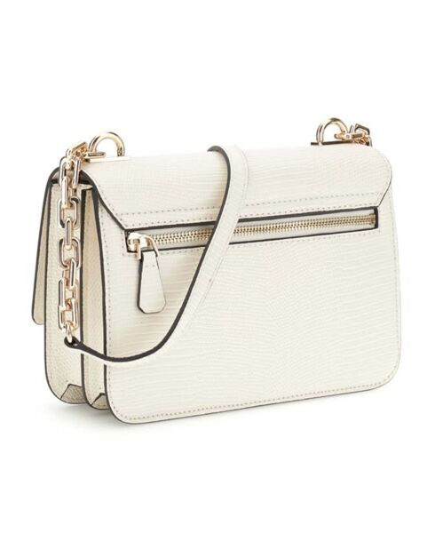 Salinge schoudertas met klep gebroken wit - 22x13x7 cm